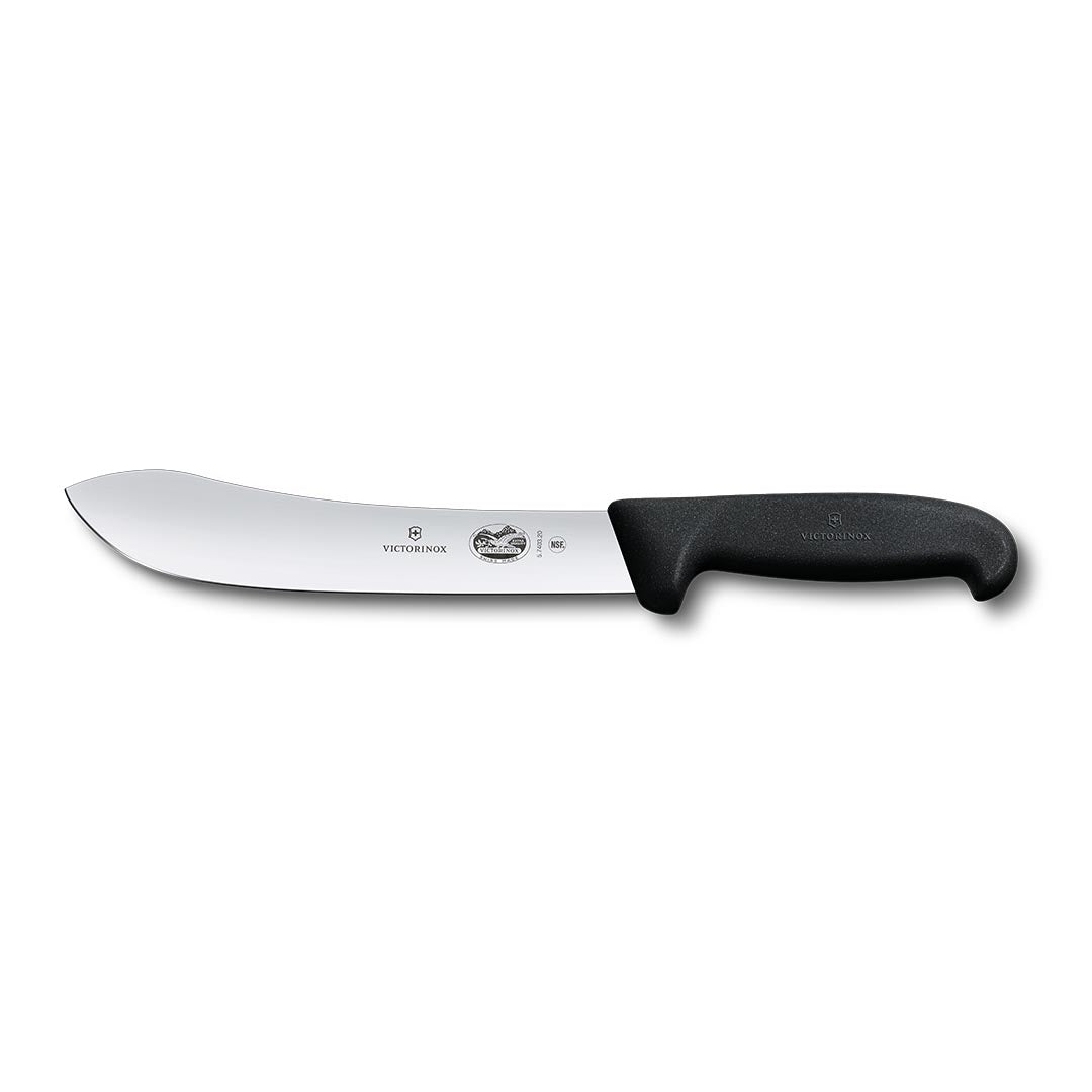 Victorinox 8" Vic Wide Tip Straight Butcher / Steak Knife - Black – butchers' knives
