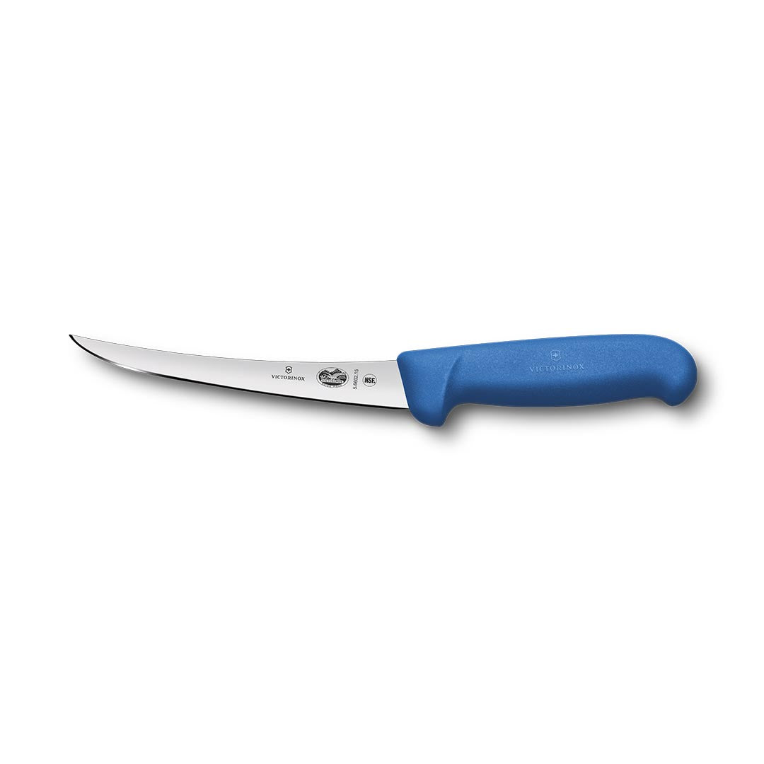 Victorinox 6" Vic Narrow Curved Semi-Flexible Boning Knife - Blue – butchers' knives