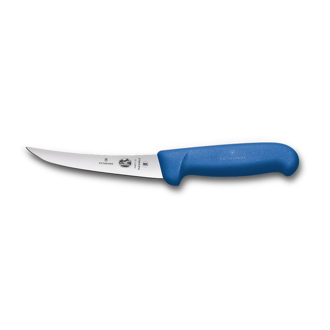 Victorinox 5" Vic Narrow Curved Flexible Boning Knife - Blue – butchers' knives