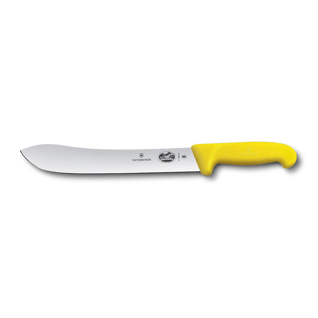 Victorinox 10" Vic Wide Tip Straight Butcher / Steak Knife - Yellow – butchers' knives
