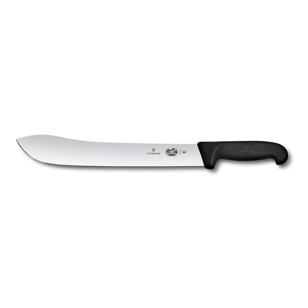 Victorinox 12" Vic Wide Tip Straight Butcher / Steak Knife - Black – butchers' knives