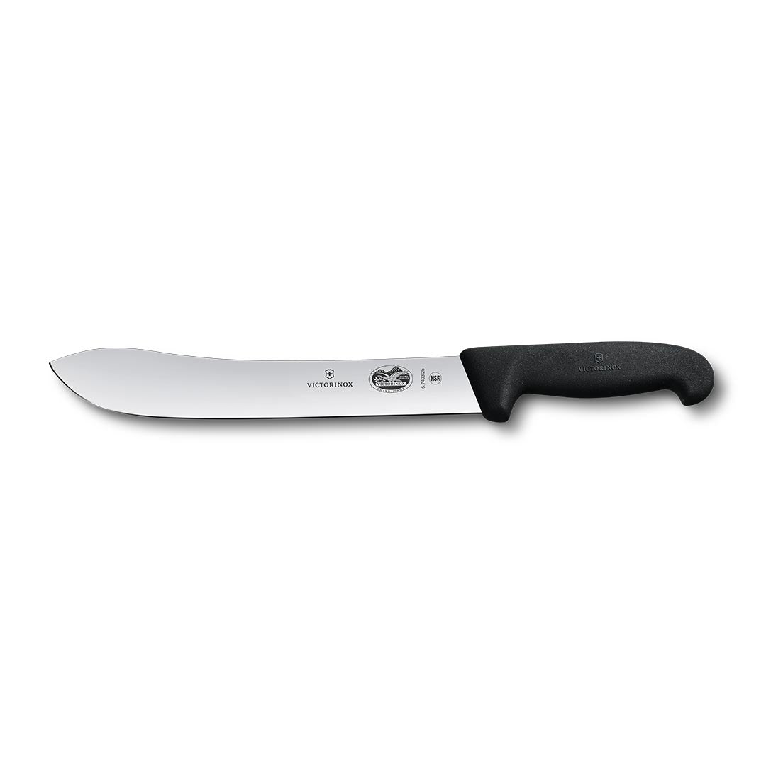 Victorinox butcher & boning knife duo set – black handles