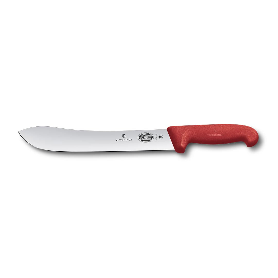 Victorinox butcher & boning knife duo set – red handles