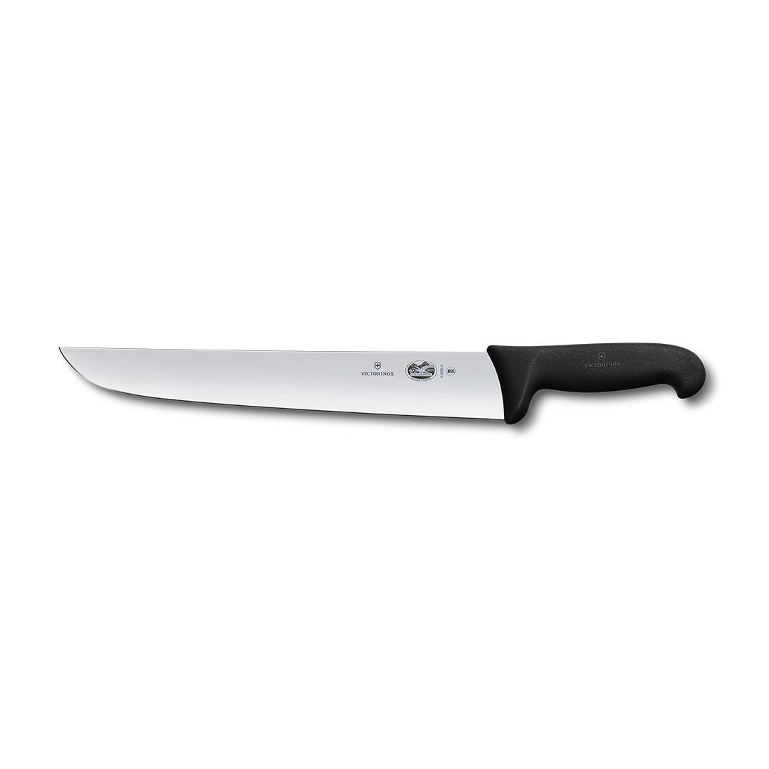 Victorinox 12" Vic Straight Butcher / Steak Knife - Black – butchers' knives