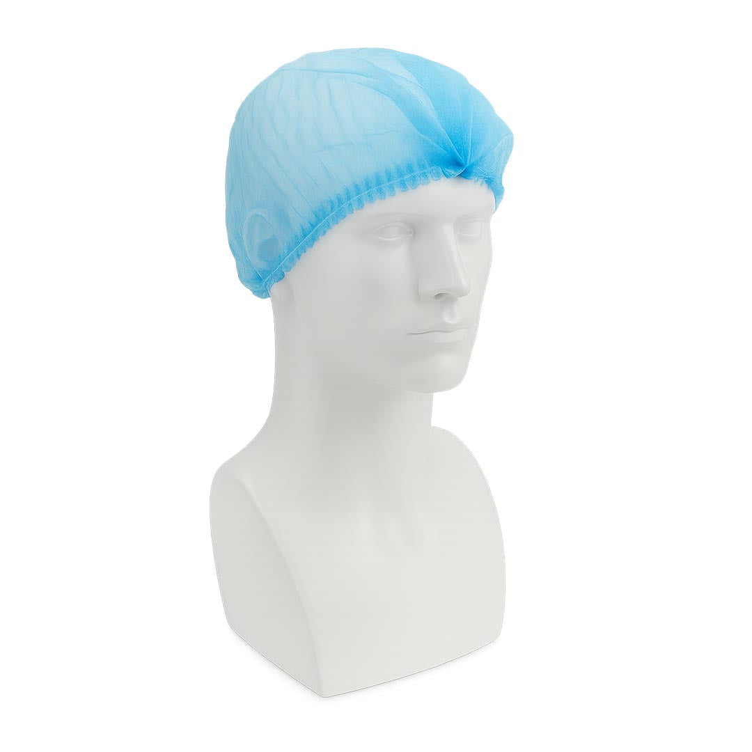 Brosch Double Stitched Mob Cap (Hairnet) Blue – cleaning & hygiene