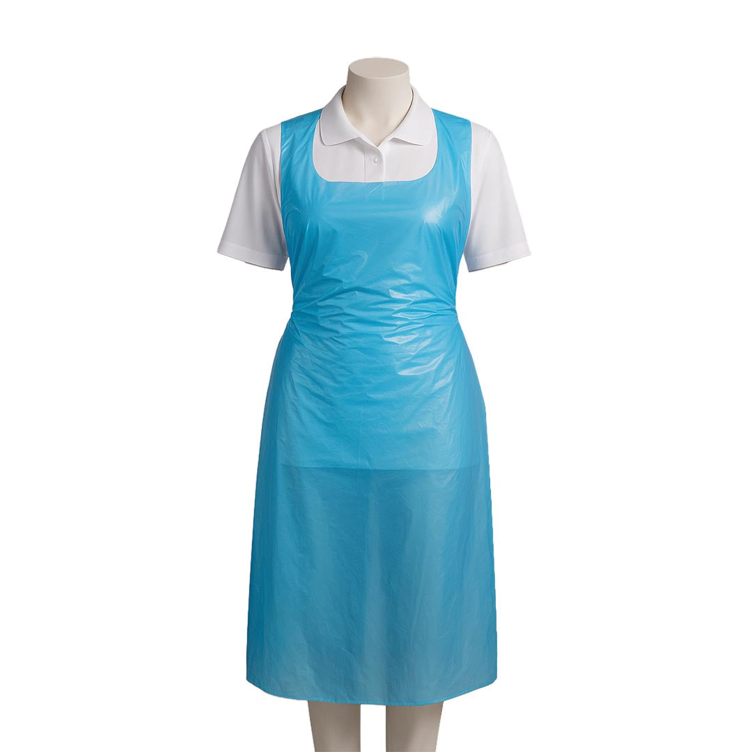 Brosch Polythene Disposable Apron 27" X 46" Blue - 100 Pack = 1 Roll – clothing