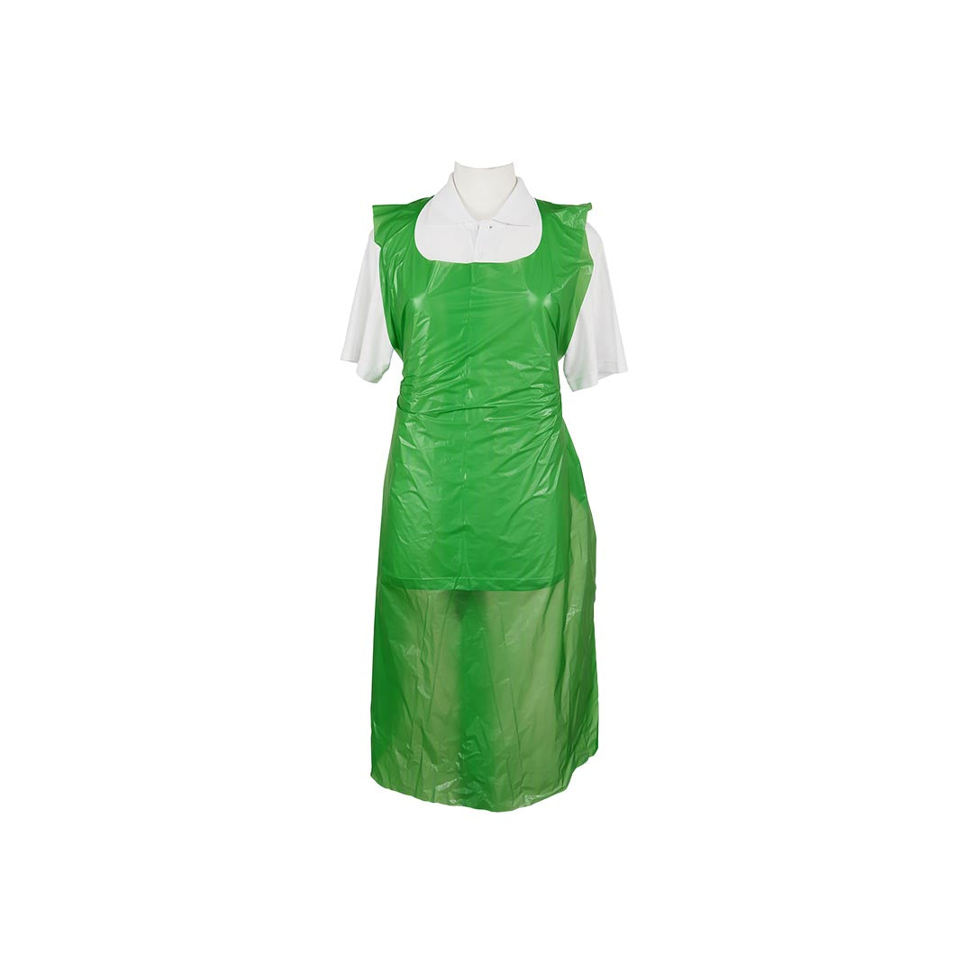 Brosch Polythene Disposable Apron 27" X 46" Green- 100 Pack = 1 Roll – clothing
