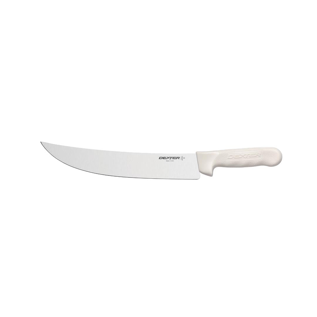 Dexter Russell 12" Right-Hand Curved Cimeter Butcher / Steak Knife - White – butchers' knives