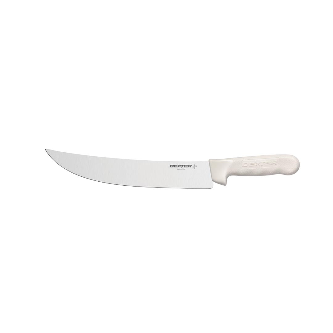 Dexter Russell 10" Right-Hand Curved Cimeter Butcher / Steak Knife - White – butchers' knives