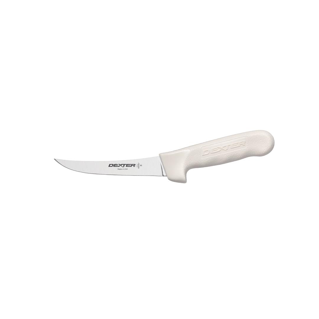 Dexter Russell 6" Right-Hand Narrow Curved Flexible Boning Knife - White – butchers' knives