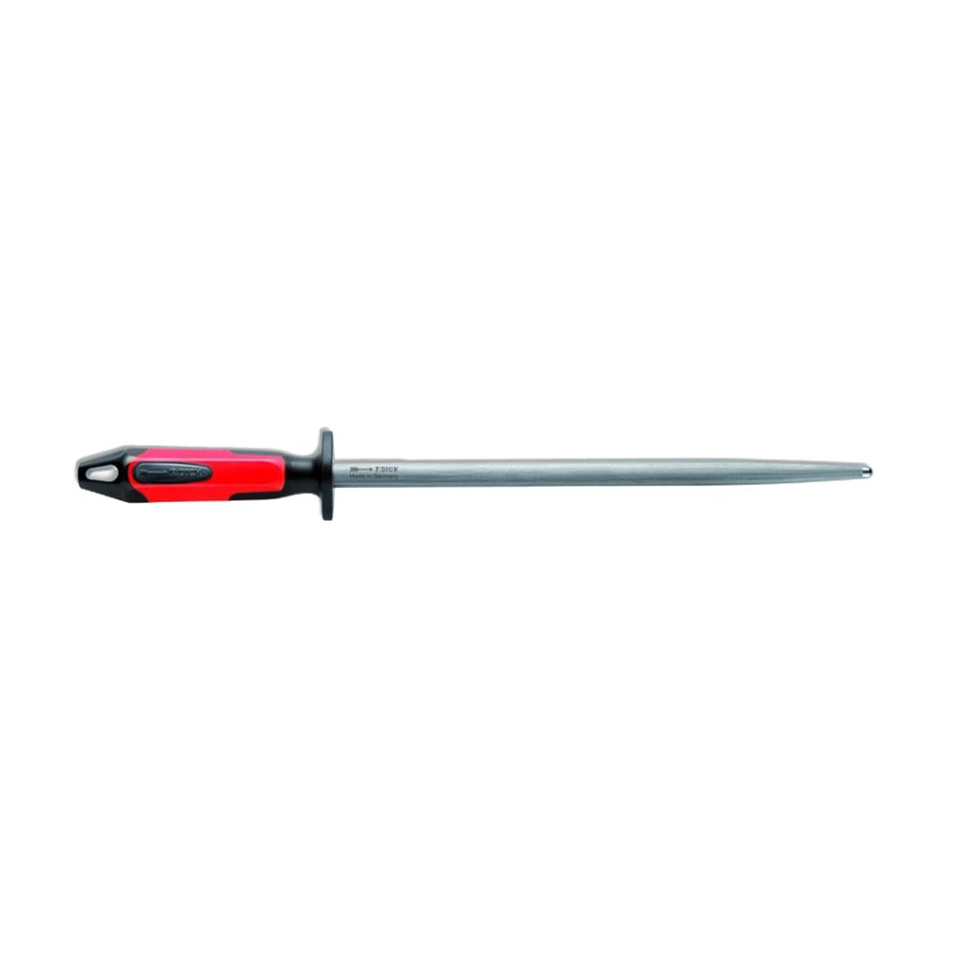 Dick 12" Dick Regular Cut Round Sharpening Steel - Red & Black – sharpening steels