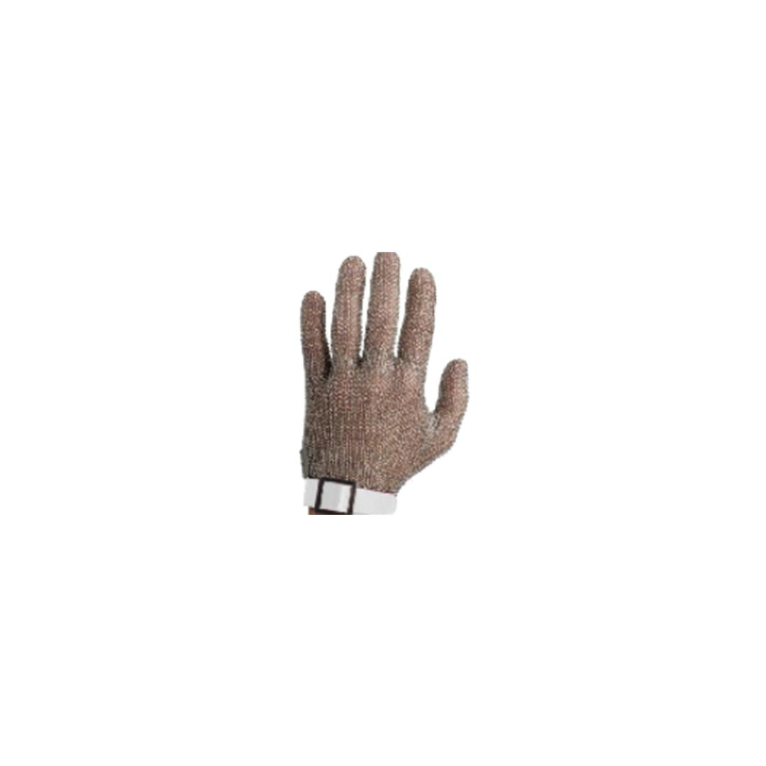 Schlachthausfreund Small - Chain Mail Glove Left Hand (White Band At Wrist) – chain mail gloves
