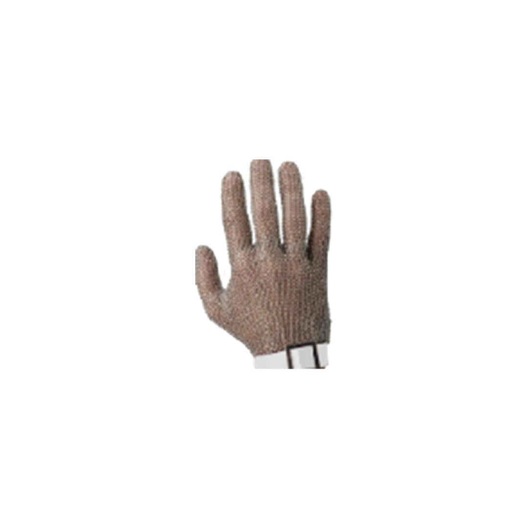 Schlachthausfreund Small - Chain Mail Glove Right Hand (White Band At Wrist) – chain mail gloves