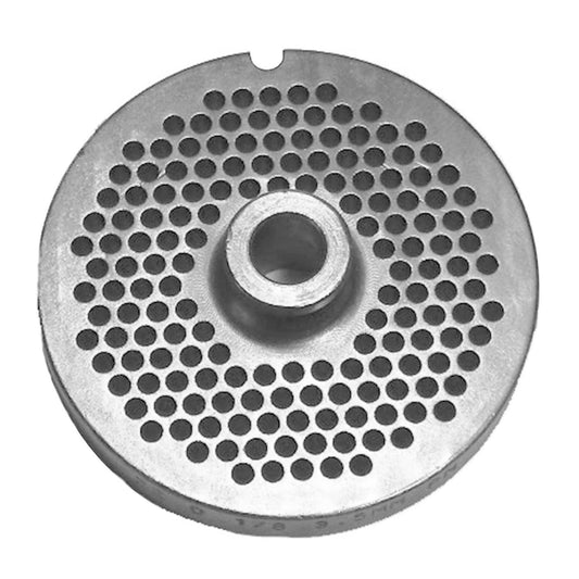 Size 22 PM Hubbed Meat Mincer Plate, 1/8" (3,5mm) Holes