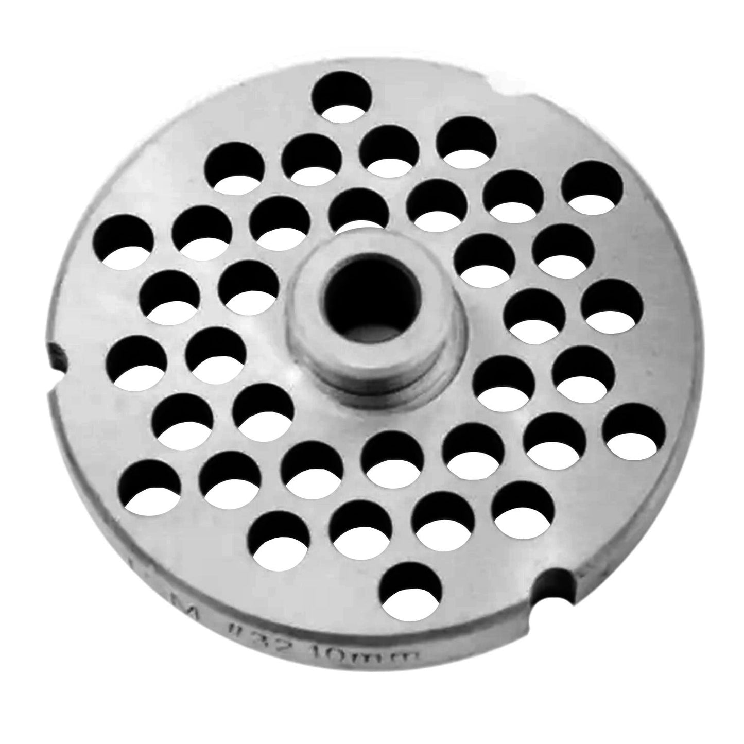 Size 32 PM Hubbed Meat Mincer Plate, 3/8" (9,5mm) Holes